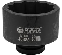 Головка ударная 12-гранная 85 мм, 1"DR Forsage F-48885(57510)