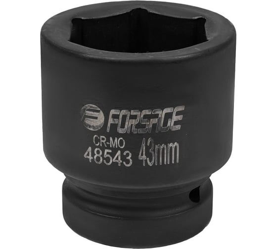 Головка ударная 6-гранная 43 мм, 1"DR Forsage F-48543(57499)