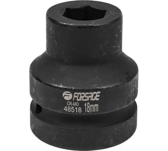 Головка ударная 6-гранная 18 мм, 1"DR Forsage F-48518(57489) 1