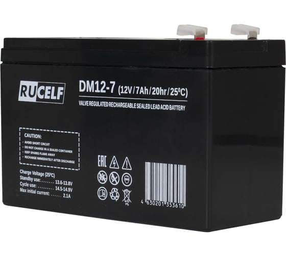 Аккумуляторная батарея DM12-7 RUCELF КА-00009370