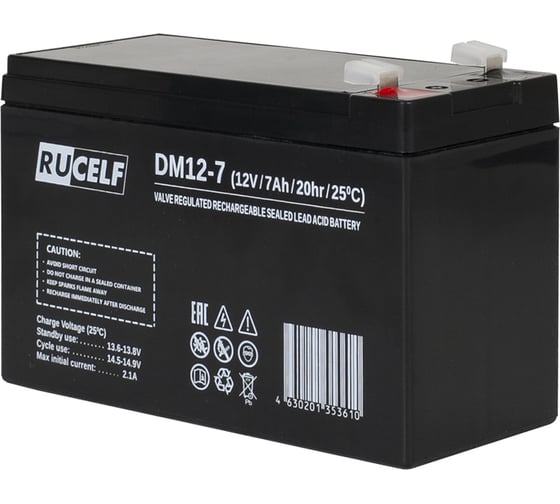 Аккумуляторная батарея DM12-7 RUCELF КА-00009370