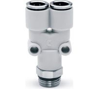 Фитинг технополимер с цанговым зажимом и уплотнительным кольцом 7562 10-3/8 Camozzi 54-7562-1058