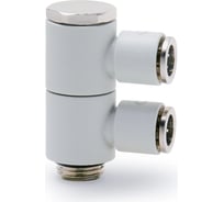 Фитинг технополимер с цанговым зажимом и уплотнительным кольцом 7612 02-6-1/8 Camozzi 54-7612-069456