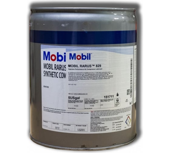 Масло компрессорное RARUS 829 18.9 л MOBIL 151711 1