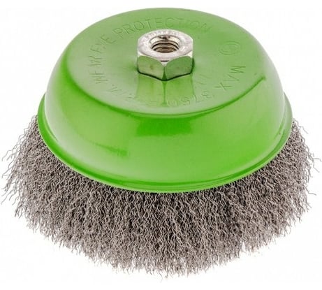 Щетка (150 мм; М14; "чашка"; витая проволока) для УШМ СИБРТЕХ 746077