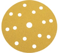 Круг шлифовальный на бумаге СА331 150 мм, 15 отв., Р80, 10 шт Deerfos 4673751371840
