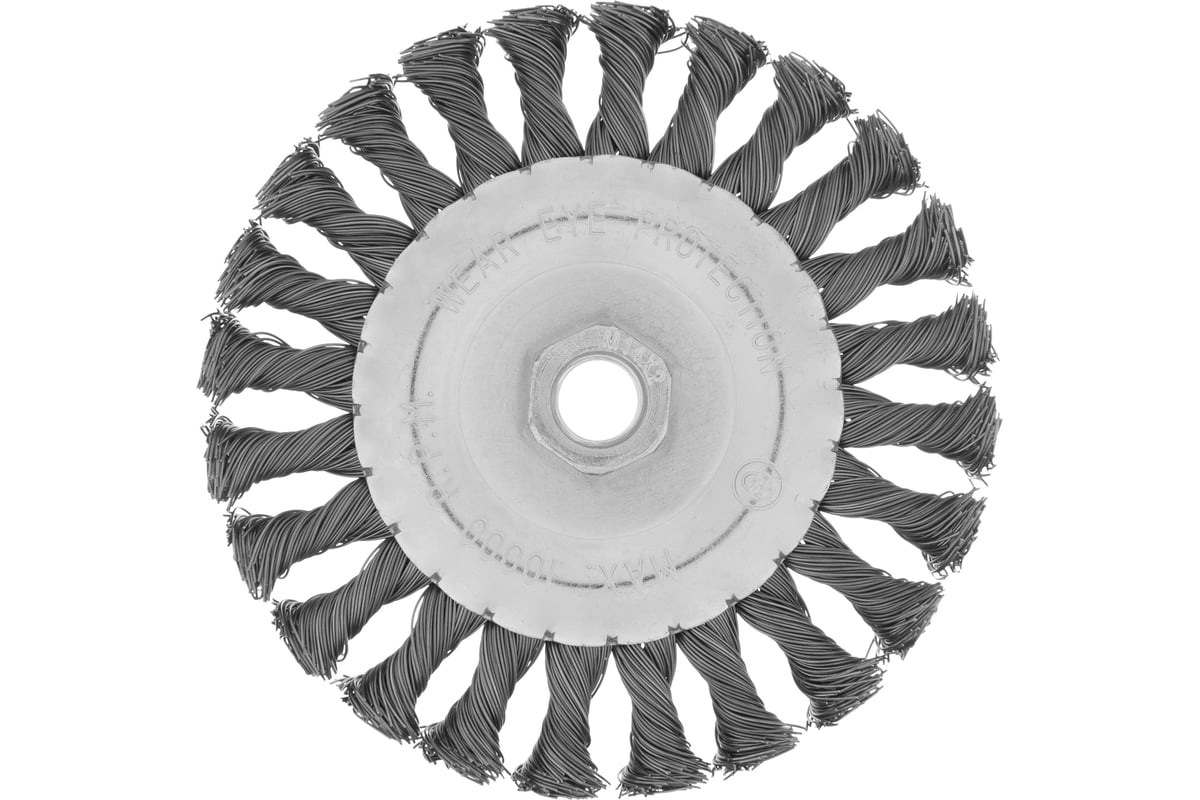 Щетка плоская металлическая (125 мм; М14) для болгарки MATRIX 74640 ...