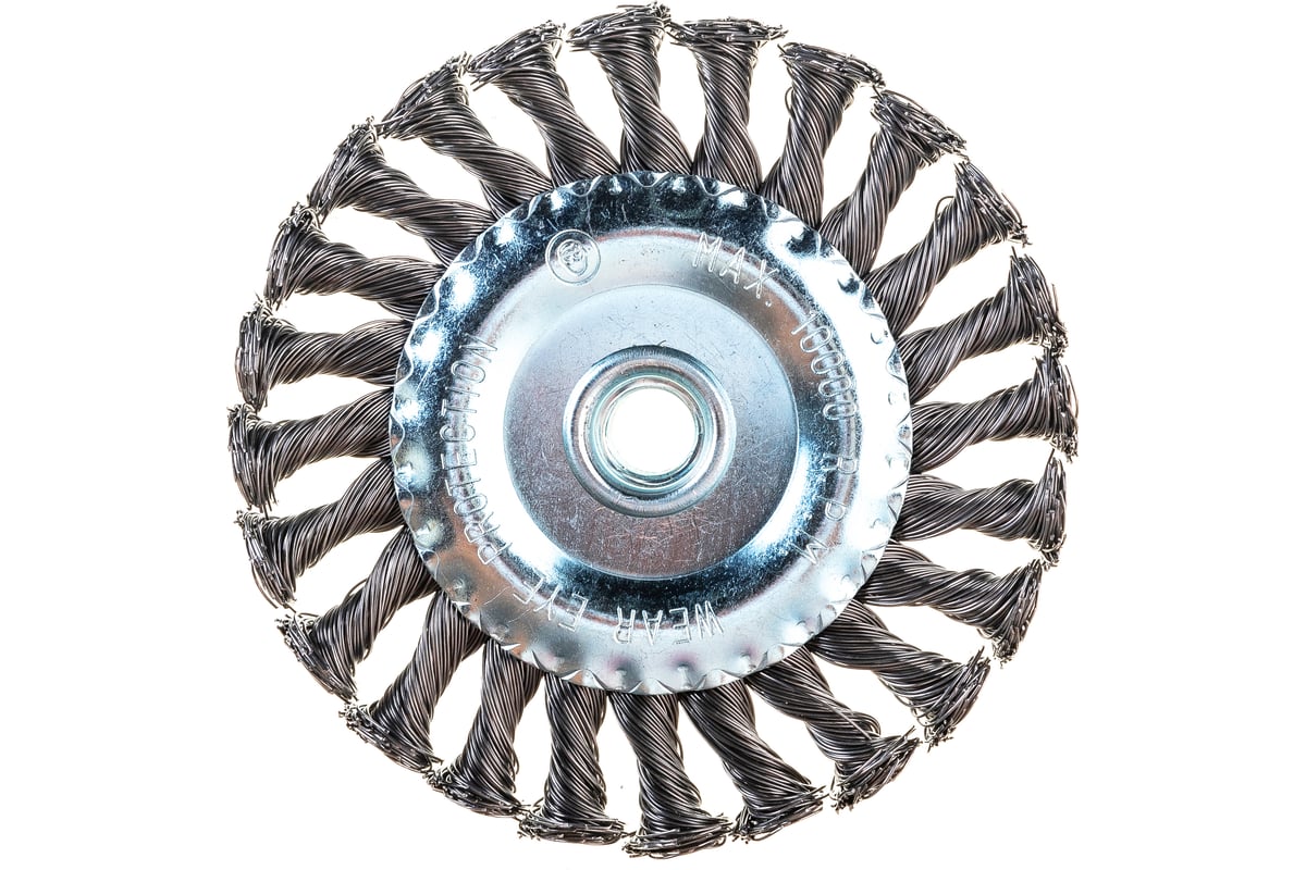 Щетка плоская металлическая (125 мм; М14) для болгарки MATRIX 74640 ...