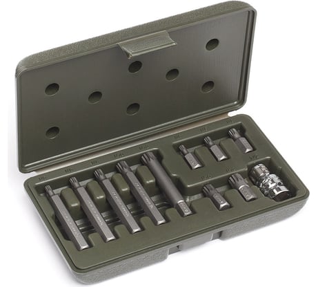 Набор вставок Дело Техники 3/8" SPLINE, длина 30 мм и 75 мм, 11 предметов 626791