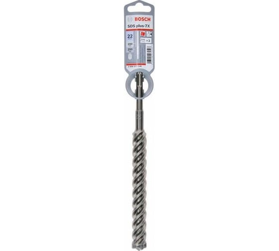 Бур (SDS Plus-7X; 22 x 200 x 250 мм) по армированному бетону Bosch 2608579146 1