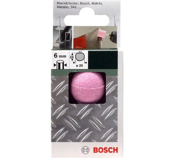 Шарошка круглая (25 мм; 6 мм) Bosch 2609256544