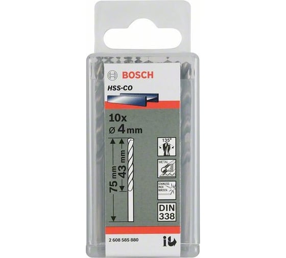 Сверло (10 шт; HSS-Co; 5.3 мм) Bosch 2608588095 1