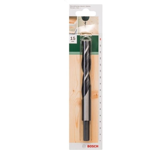 Спиральное сверло по дереву 15 x 100 мм DIY Bosch 2609255212