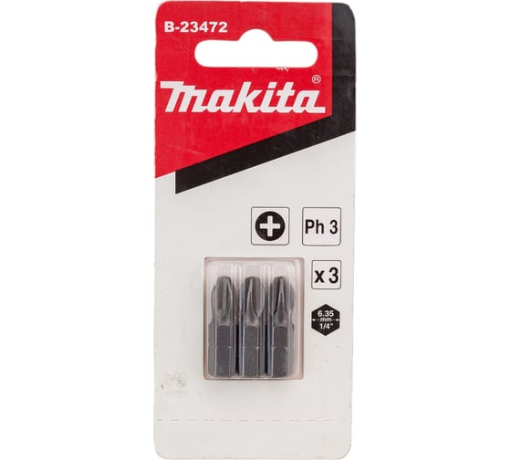 Набор бит (3 шт; РH3; 25 мм) Makita B-23472 1