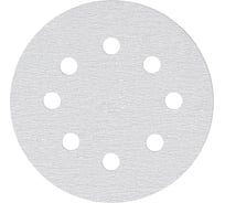 Круг шлифовальный на бумаге B322 125 мм, 8 отв., Р600, 10 шт SUNMIGHT 4673751373110