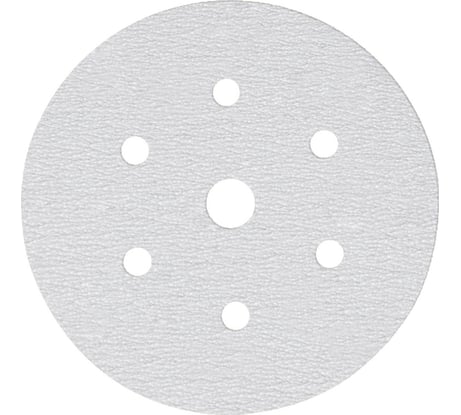 Круг шлифовальный на бумаге B322 150 мм, 6+1 отв., Р60, 10 шт SUNMIGHT 4673751373233