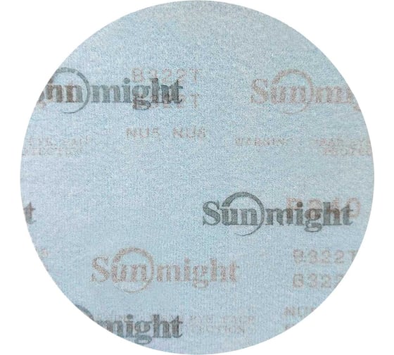 Круг шлифовальный на бумаге B322 150 мм, без отв., Р600, 10 шт SUNMIGHT 4673751373226
