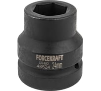Головка ударная 1", 24мм, 6гр.  Forcekraft FK-48524(57438)
