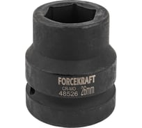 Головка ударная 1", 26мм, 6гр. Forcekraft FK-48526(57440)