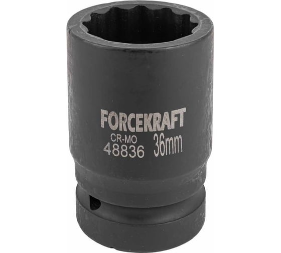 Головка ударная 12-гранная 36 мм, 1"DR Forcekraft FK-48836(57464) 1