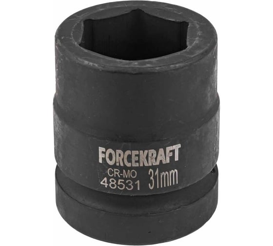 Головка ударная 6-гранная 31 мм, 1"DR Forcekraft FK-48531(57445) 1
