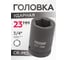 Головка ударная 6-гранная 23 мм, 3/4"DR Forcekraft FK-46523(16188) 2
