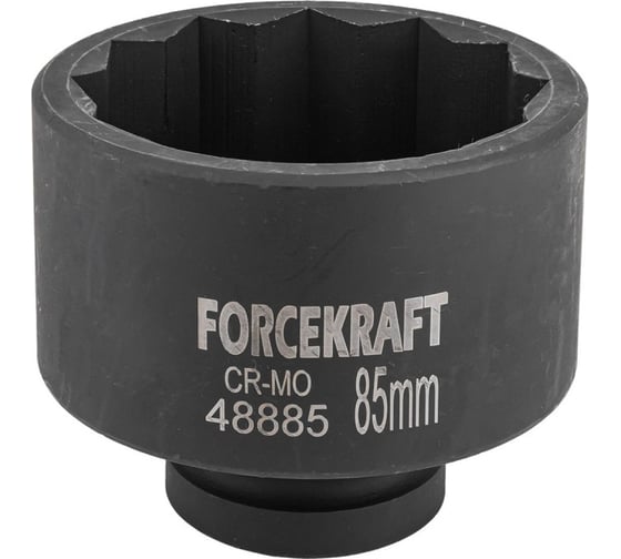 Головка ударная 1", 85мм, 12гр. Forcekraft  FK-48885(57470)