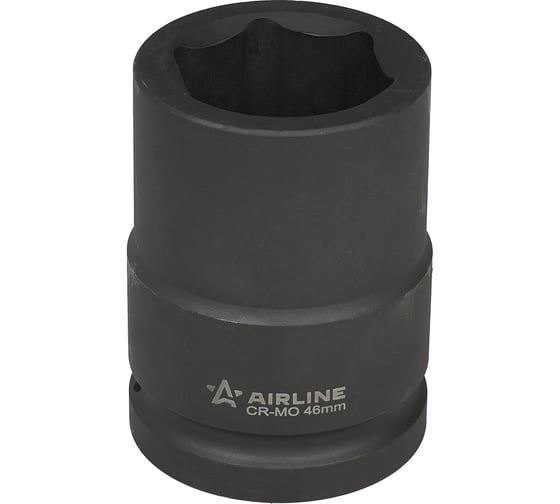 Головка ударная торцевая шестигранная 46 мм, L=100 мм, 1 1/2"DR AIRLINE ATAS703