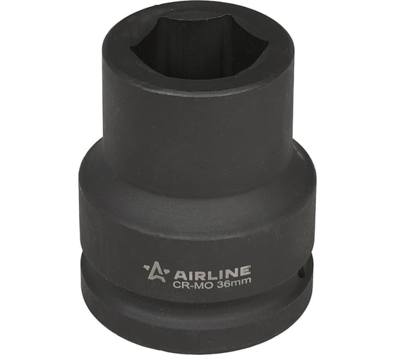 Головка ударная торцевая шестигранная 36 мм, L=100 мм, 1 1/2"DR AIRLINE ATAS700