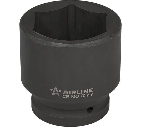 Головка ударная торцевая шестигранная 70 мм, L=100 мм, 1 1/2"DR AIRLINE ATAS708