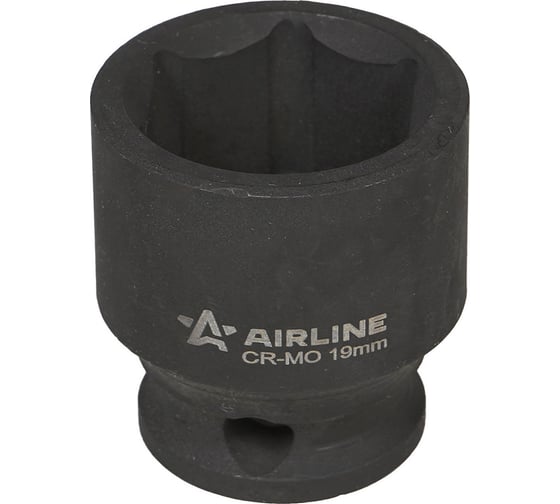 Головка ударная торцевая шестигранная 19 мм, L=30 мм, 3/8"DR AIRLINE ATAS314