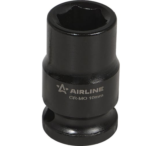 Головка ударная торцевая шестигранная 10 мм, L=30 мм, 3/8"DR AIRLINE ATAS305