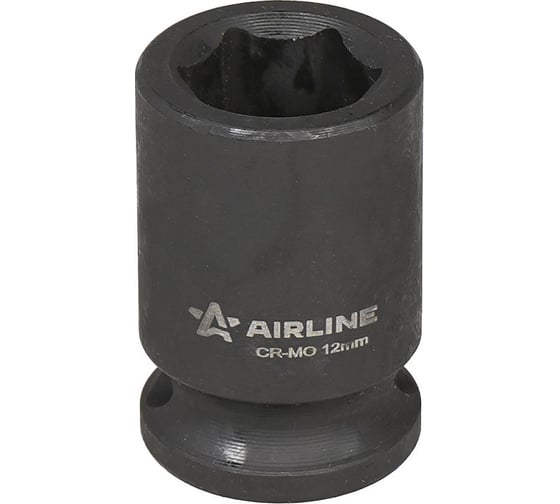 Головка ударная торцевая шестигранная 12 мм, L=30 мм, 3/8"DR AIRLINE ATAS307
