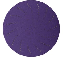 Круг шлифовальный c мультипылеотводом Purple P120, CERAMIC FILM Hookit CF775, 125 мм, 10 шт PROBOS 77586823-10