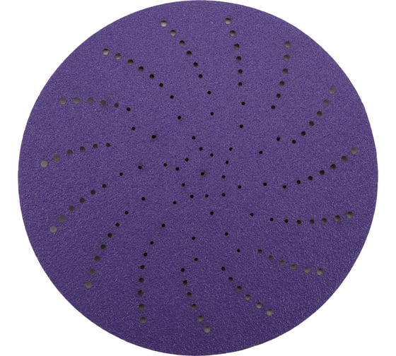 Круг шлифовальный c мультипылеотводом Purple P80, CERAMIC FILM Hookit CF775, 125 мм, 10 шт PROBOS 77586822-10 1