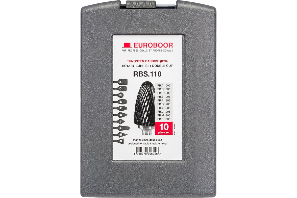  шарошек по металлу 10 шт Euroboor RBS.110 - выгодная цена, отзывы .