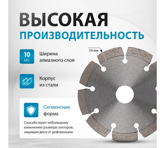 Диск алмазный (115x22.2 мм) GROSS 73002