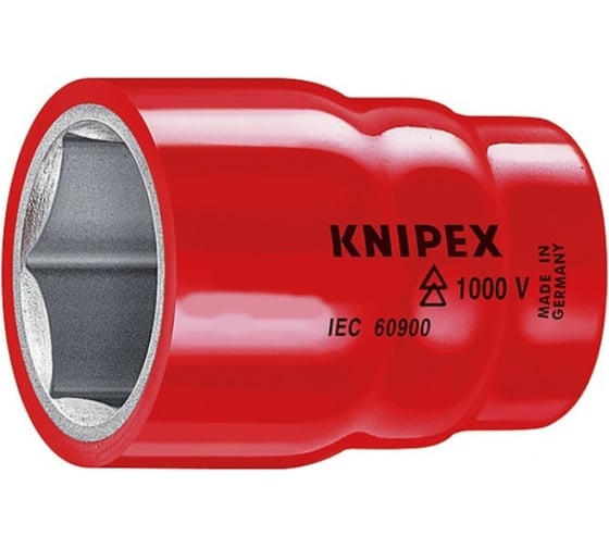Головка торцевая шестигранная диэлектрическая (3/8"; 13 мм; 1000 V) Knipex KN-983713 1