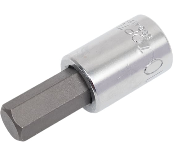 Головка торцевая с шестигранной вставкой HEX 10 мм, L=48 мм, 3/8"DR TOPTUL BCDA1210 1