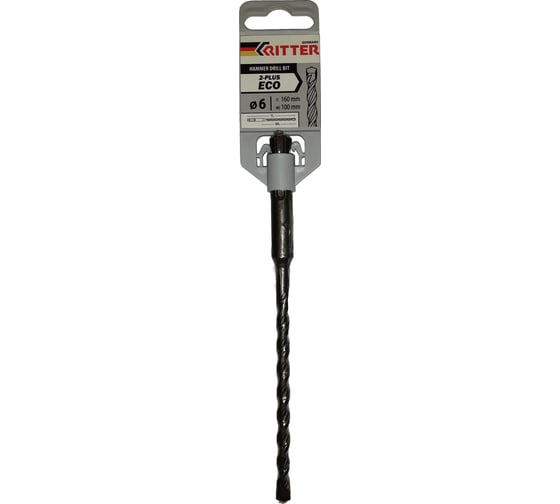 Бур (6 х 100/160) W-напайка SDS+ Eco 2-plus RITTER PS10206160 1