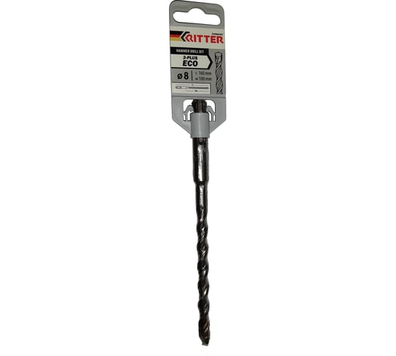 Бур 8 х 100/160 W-напайка SDS+ Eco 2-plus RITTER PS10208160 1