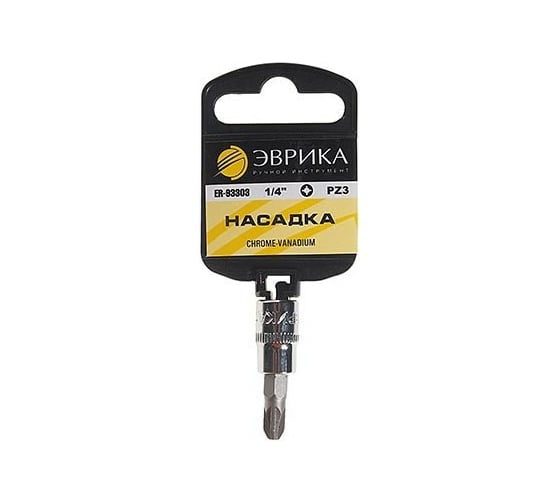 Насадка с держателем (1/4 DR; позидрайв PZ3) ЭВРИКА ER-93303H
