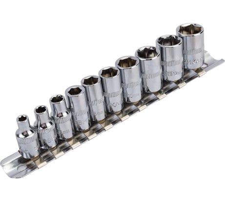 Набор торцевых головок Эврика 1/4 DR 4-13мм 10 предметов ER-95130 940517