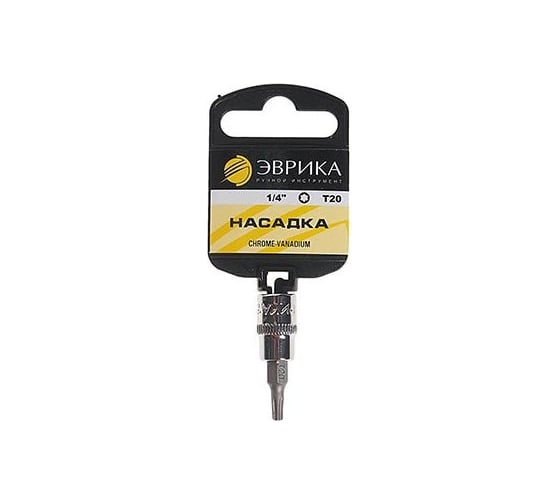 Насадка с держателем (1/4 DR; торкс T20) ЭВРИКА ER-93204H