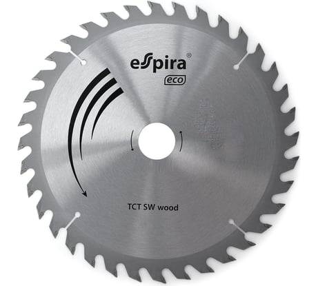 Диск пильный по дереву TCT SW Eco (230х30 мм; 1.6/2.4 мм; 36T) Espira 312320
