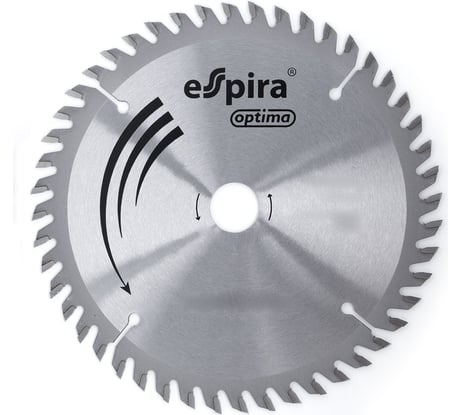 Диск пильный по дереву TCT SWP Optima (165х20 мм; 36T; 1.65/2.8 мм) Espira 312021