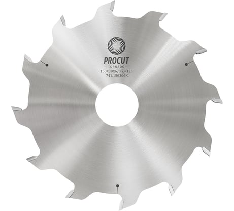 Диск пильный пазовый (150x30x6/3; Z=12) PROCUT 741.1503006K