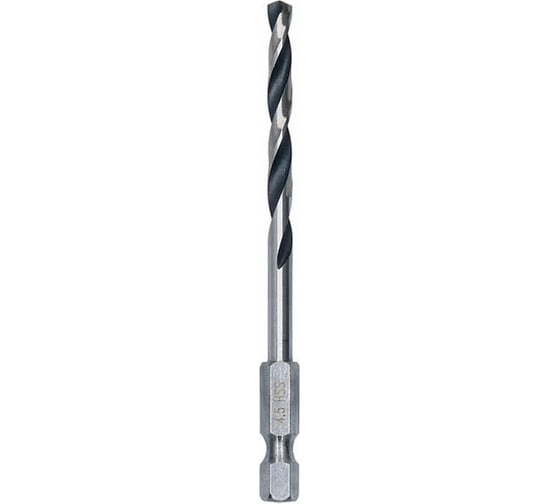 Сверло (HSS; PointTeQ HEX; 4.5 мм) по металлу Bosch 2608577525 1