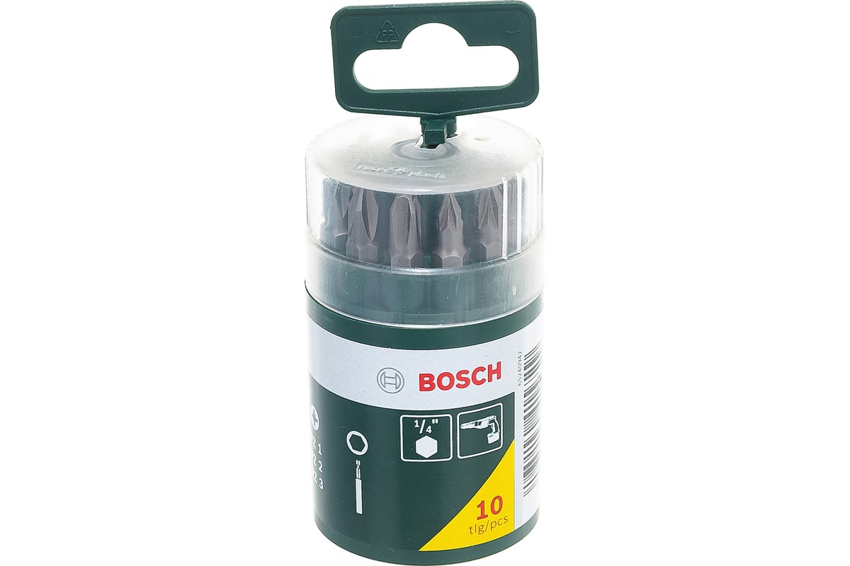 Набор бит (9 бит 25 мм+универсальный магнитный держатель) Bosch 2.607 .