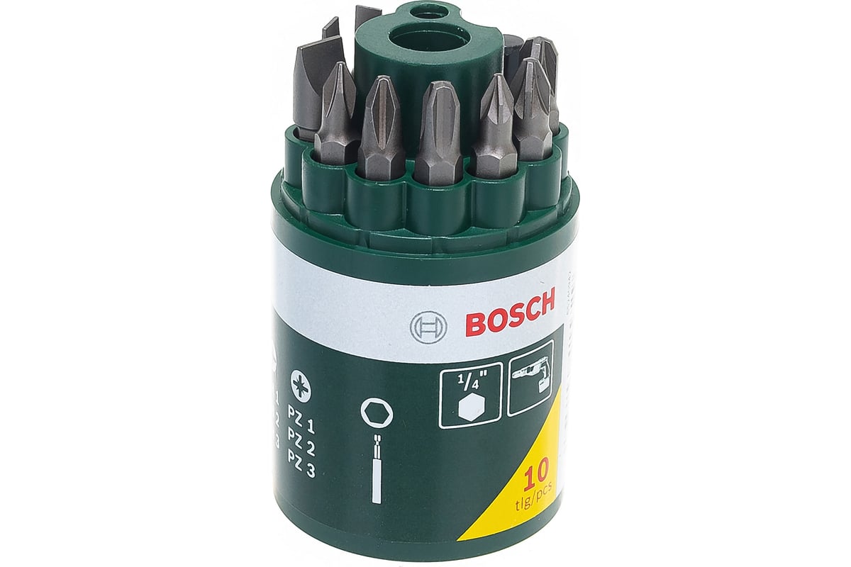Набор бит (9 бит 25 мм+универсальный магнитный держатель) Bosch 2.607 .